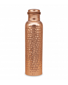 Bebedero de cobre Govinda martillado - 900ml | Miraherba