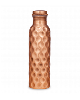 SatNam - botella para beber de cobre martillado - 900ml