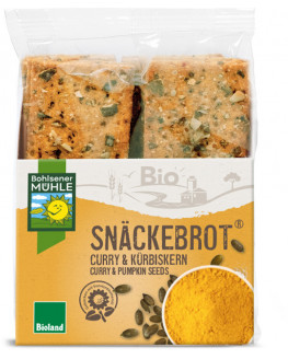 Bohlsener Mühle - Snack Bread Curry & Pumpkin Seed - 200g