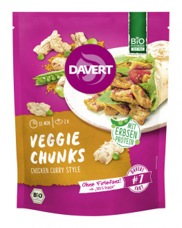 Davert - Veggie Chunks Chicken Curry Style | Miraherba Lebensmittel
