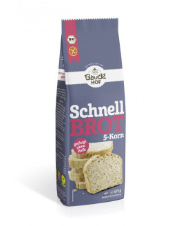 Bauckhof - quick bread 5-grain gluten-free organic - 475g