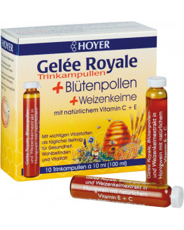 HOYER - Royal jelly & bee pollen drinking ampoules - 100ml