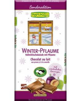 Rapunzel  - Winter-Pflaume Vollmilchschokolade - 80g
