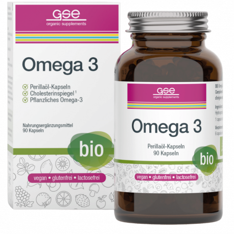 GSE - Omega 3 capsule di olio di perilla (biologico) - 90 capsule