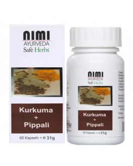 Nimi - Kurkuma + Pippali Extrakt - 60 Stück