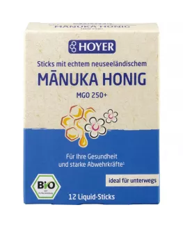 HOYER - Manukahonig Liquid-Sticks MGO 250+ - 12 Stück