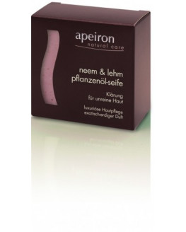 Apeiron - Savon à l'huile végétale de neem et d'argile - 100g