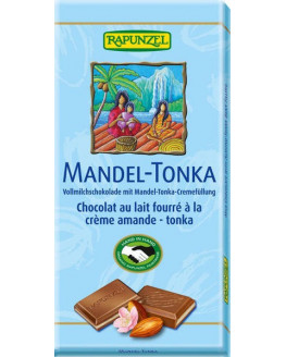 Rapunzel - Cioccolato al Latte di Mandorle-Tonka - 100g