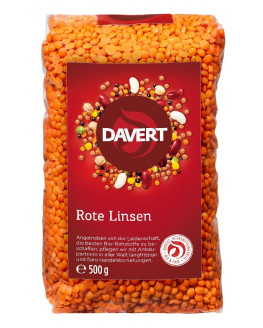 Davert - Rote Ganze Linsen - 500g
