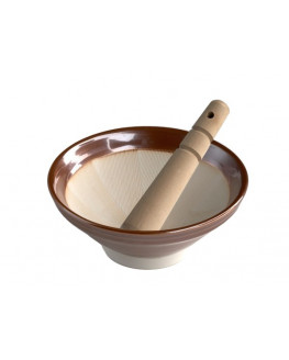 Terrasana - Suribachi Set - Giapponese Mortaio e Pestello in Ceramica