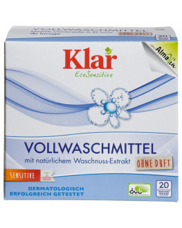 Klar - Vollwaschmittel Pulver - 1,1kg,  für weiße und Buntwäsche