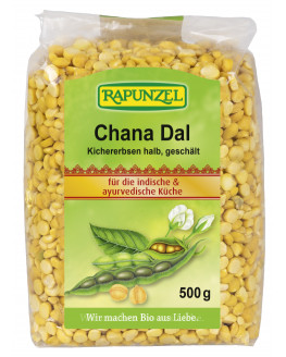 Rapunzel - Chana Dal, Kichererbsen halb, geschält - 500g