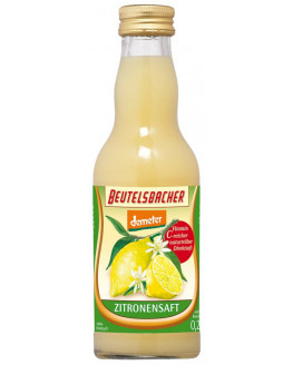 Beutelsbacher - Bio, jus de Citron, le pur jus - 0,2 l