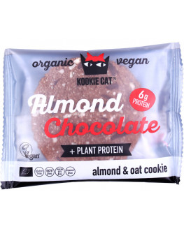 Kookie Cat - Mandel-Schokolade mit Protein - 50g | Miraherba Bio Kekse