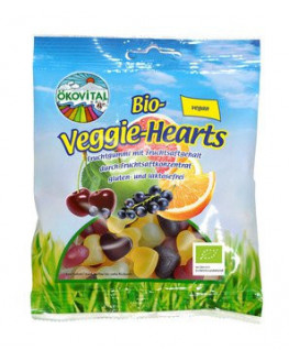 Ökovital - Organic Veggie Hearts - 80 g | Miraherba organic sweets