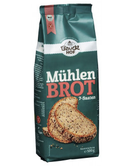 Bauckhof mill bread 7-seeds gluten free organic 500g