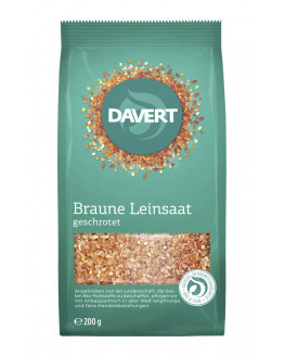 Davert - ground linseed - 200g | Miraherba organic flax seeds