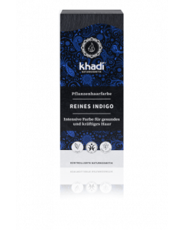 Khadi - Reines Indigo kaltes-schwarz - 100g