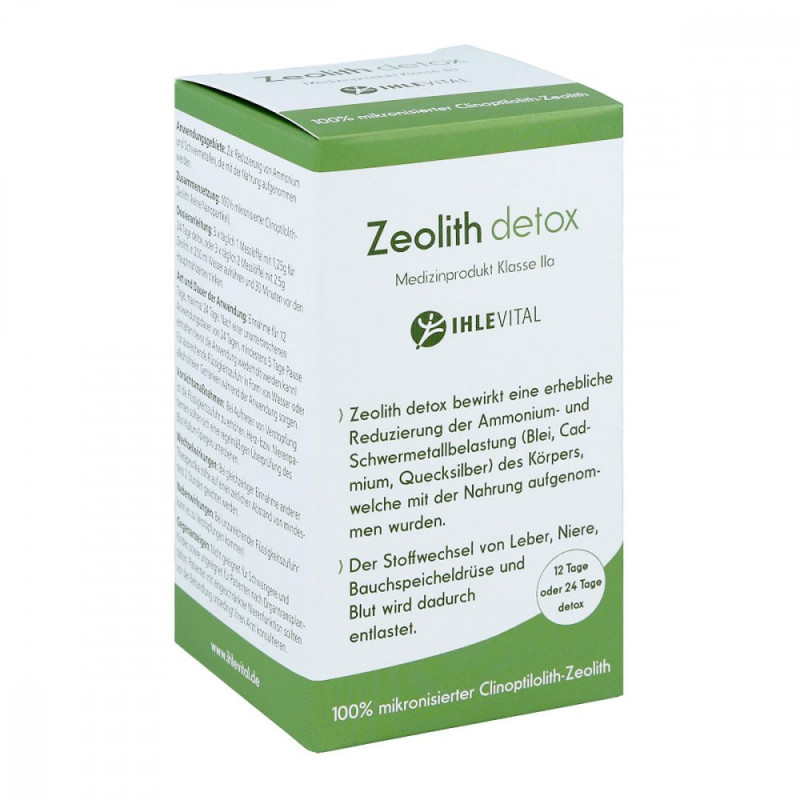 Por qué se utiliza la zeolita para la desintoxicación?