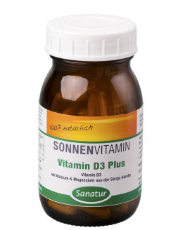 Sanatur - Vitamin D3 Plus - 90 capsules | Miraherba food supplement