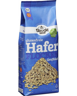 Bauckhof - Haferflocken Großblatt glutenfrei - 475g | Miraherba