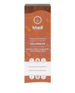 Khadi - Pflanzenhaarfarbe Goldbraun - 100g | Miraherba Naturkosmetik