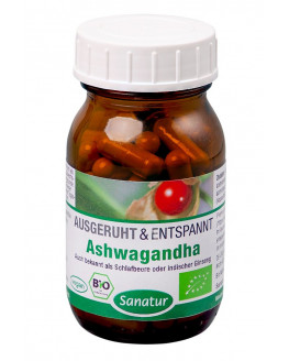 Sanatur - Ashwagandha Bio - 60 cápsulas | Miraherba Ayurveda