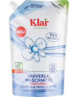 KLAR Universal Waschmittel Waschnuss - 1,5l | Miraherba Öko-Haushalt