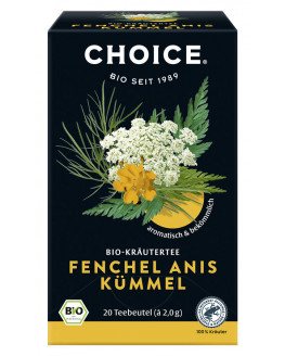 CHOICE - Fenchel Anis Kümmel Bio Tee - 40g | Miraherba Bio-Tee
