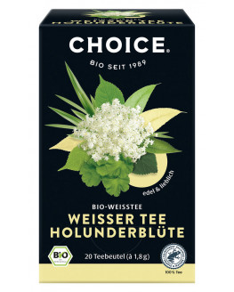 CHOICE - Weißer Tee Holunderblüte Bio Tee - 36g | Miraherba Bio-Tee