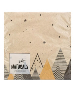 Naturals - Eco-Napkins Graphic Trees - 25 pièces