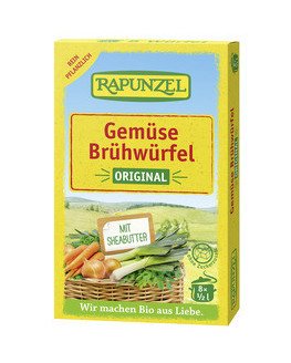 Rapunzel - Vegetable bouillon cubes with organic yeast - 8 piece